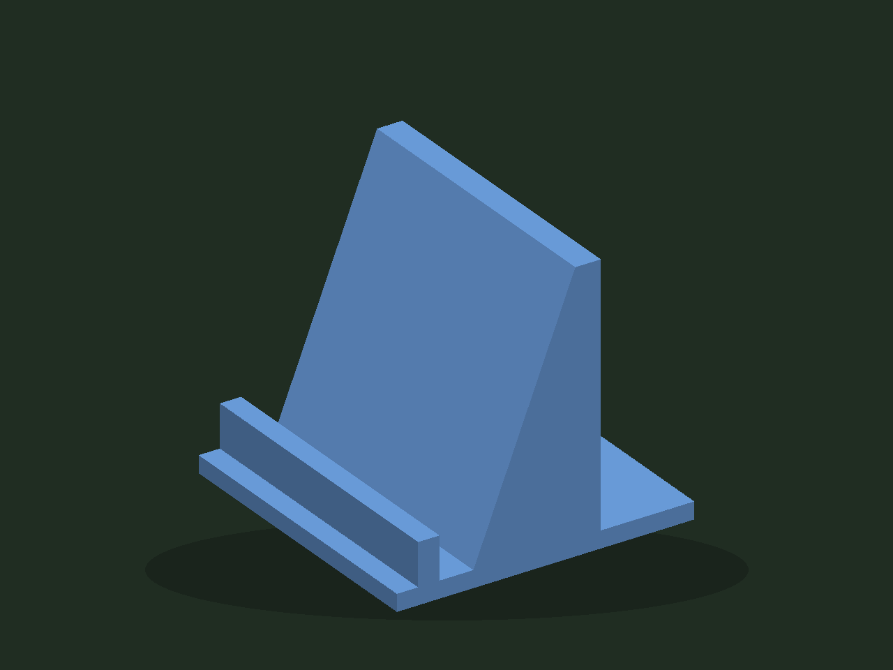 3D render of Angled desk phone stand
