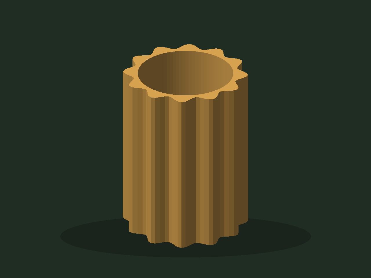 3D render of Ripple dry vase