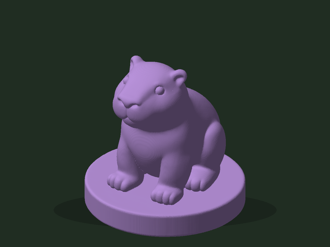 3D render of Marmot Buddy - STL figurine